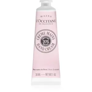 L’Occitane Shea Butter Rose Hand Cream pečující krém na ruce s vůní růží 30 ml