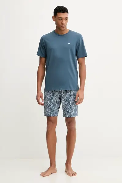 Bavlněné pyžamo Emporio Armani Underwear