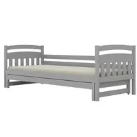 Posteľ Tosia s prístelkou 80x160 sivá