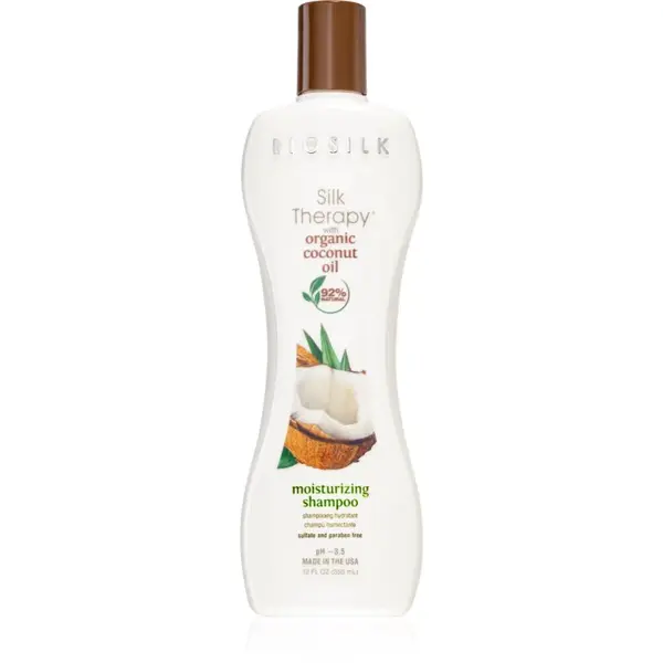 Biosilk Silk Therapy Natural Coconut Oil hydratačný šampón s kokosovým olejom 355 ml