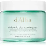 d'Alba Daily Mild Cica Calming Pad upokojujúce vankúšiky pre intenzívnu hydratáciu pleti 50 ks
