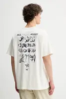 Bavlněné tričko Levi's pánské, bílá barva, s aplikací, 0008C