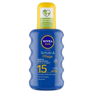 Nivea Sprej na opaľovanie SPF 15 Sun (Moisturising Sun Spray) 200 ml