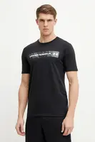Tričko Under Armour černá barva, s potiskem