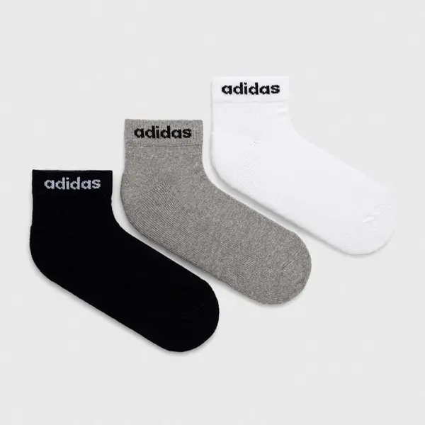 Ponožky adidas Essentials 3-pack černá barva, IC1304