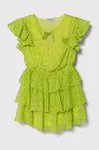 Dívčí šaty Pinko Up zelená barva, mini