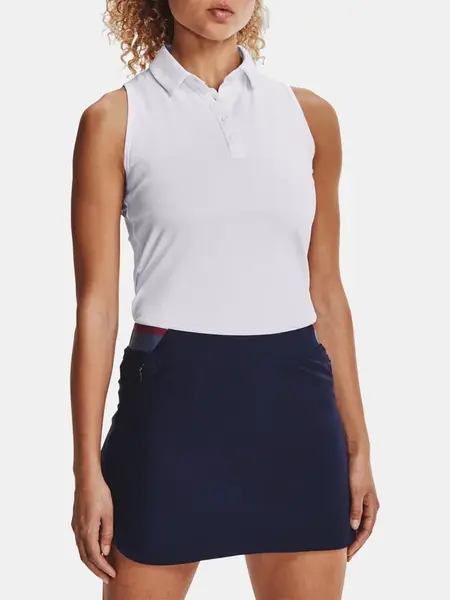 Under Armour Tílko UA Zinger Sleeveless Polo-WHT - Dámské