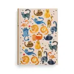 Notes linkovaný A5 lamino Kočky