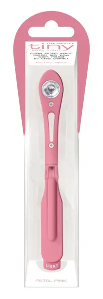 LED lampička ke čtení úzké světlerůžová