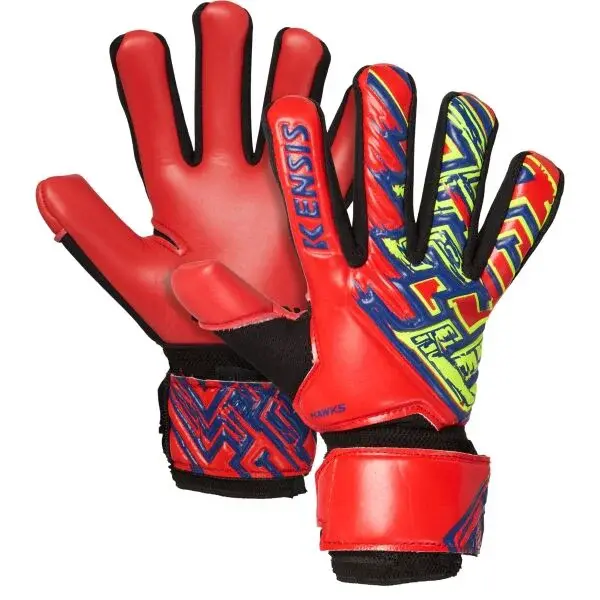 Kensis GKG JUNIOR Juniorské brankářské rukavice, červená, velikost