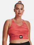 Oranžová dámska podprsenka Under Armour UA Project Rock HG Bra