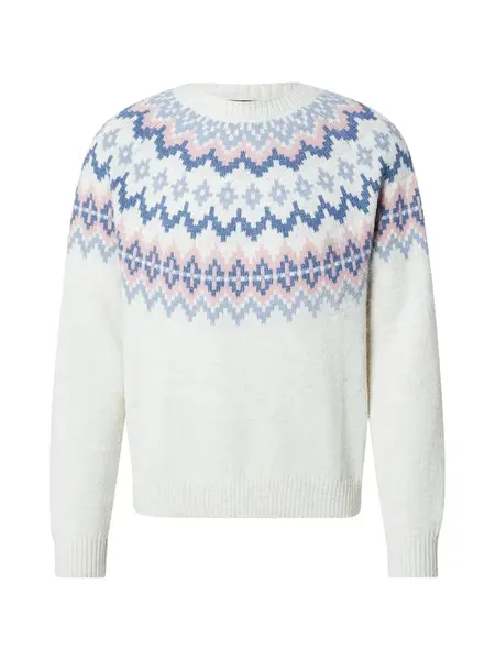 GAP Sveter 'FAIR ISLE YOKE'  opálová / kráľovská modrá / rosé / biela