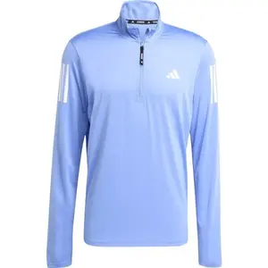 adidas OWN THE RUN HALF-ZIP Pánske bežecké tričko, modrá, veľkosť