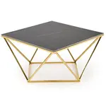 Konferenčný stolík Felicia čierna mramor/zlatá