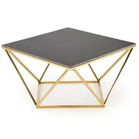 Konferenčný stolík Felicia čierna mramor/zlatá