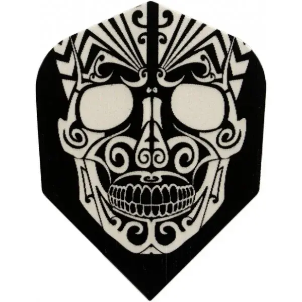 Windson SKULL PLAST 3 KS Letky na šípky štandard, biela, veľkosť