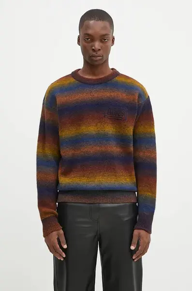 Svetr z vlněné směsi Aries Boucle Space Dye Knit