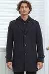 PLT9401 DEWBERRY MEN'S COAT-DIAGONAL NAVY BLUE