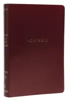 NKJV Holy Bible, Giant Print Center-Column Reference Bible, Burgundy Leather-look, 72,000+ Cross References, Red Letter, Comfort Print: New King James