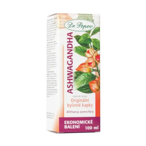 Dr. Popov Ashwagandha bylinné kapky 100 ml