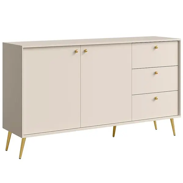 Komoda 2D3S Rose 03 pieskovo béžová