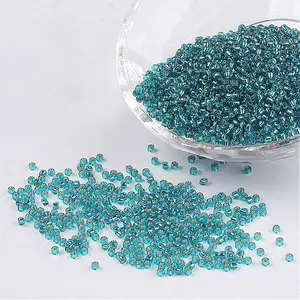 FGB 12/0 Grade A Transparent Silver Lined Round Glass Seed Beads