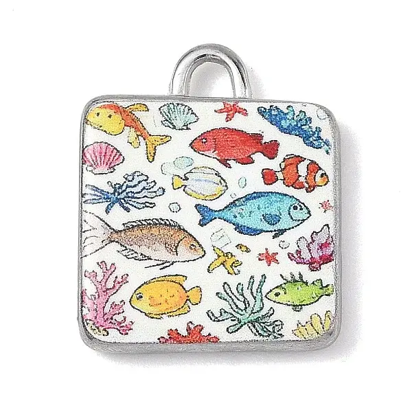 Printed 304 Stainless Steel Pendants