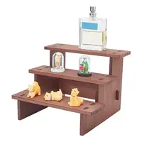 3-Tier Wooden Jewelry Organizer Display Risers