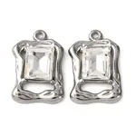 304 Stainless Steel Glass Pendants