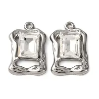 304 Stainless Steel Glass Pendants
