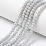 Opaque Solid Color Glass Beads Strands