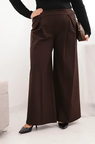 Kesi Plus Size kalhoty s širokými kalhotami