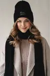 Čepice Ander PURO BLACK z kašmíru