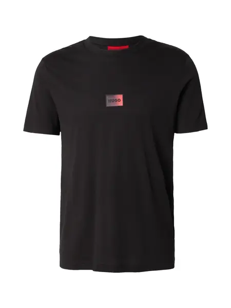HUGO Tričko 'Danotie'  červená / čierna