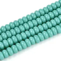 Opaque Spray Painted Glass Beads