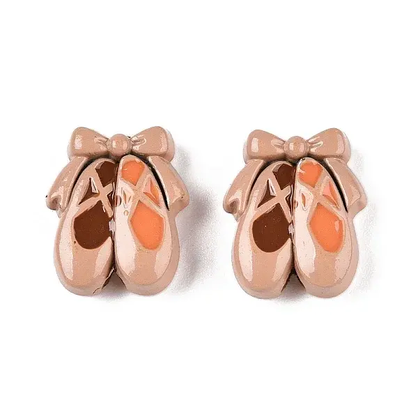 Spray Painted Alloy Beads