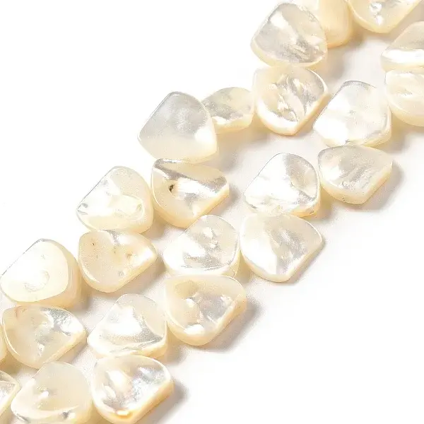 Natural White Shell Beads Strands