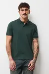 Bavlněné polo tričko Medicine pánské, zelená barva