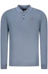 NORWAY 1963 MEN'S LONG-SLEEVED POLO SHIRT, BLUE