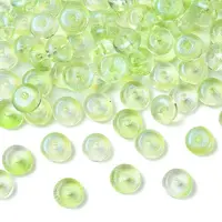 10G Electroplate Transparent Colours Rainbow Glass Seed Beads