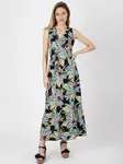 PERSO Woman's Long light women's dress with a floral motif
