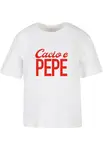 Women's T-shirt Cacio E Pepe white