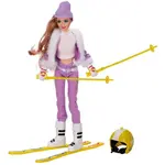 Lyžařka panenka 29cm s doplňky 2 barvy