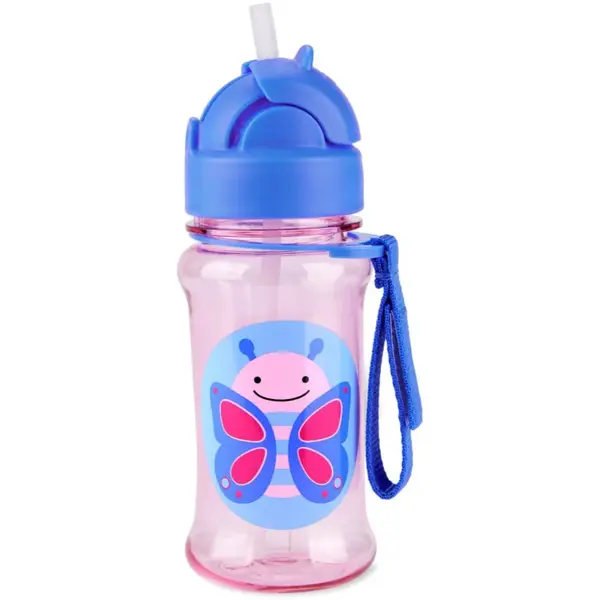 Skip Hop Zoo Tritan láhev s brčkem Butterfly 12m+ 355 ml
