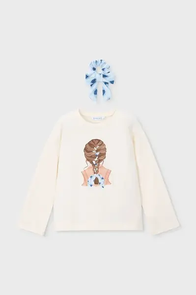 Dětské bavlněné tričko s dlouhým rukávem Mayoral