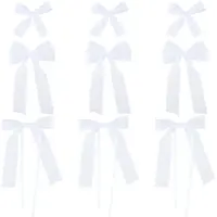 30Pcs 3 Styles Bowknot Polyester Ornament Accessories