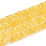 Crackle Transparent Glass Beads Strands