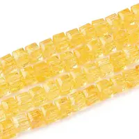 Crackle Transparent Glass Beads Strands