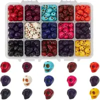 Halloween Theme Dyed Synthetic Turquoise Bead Strands