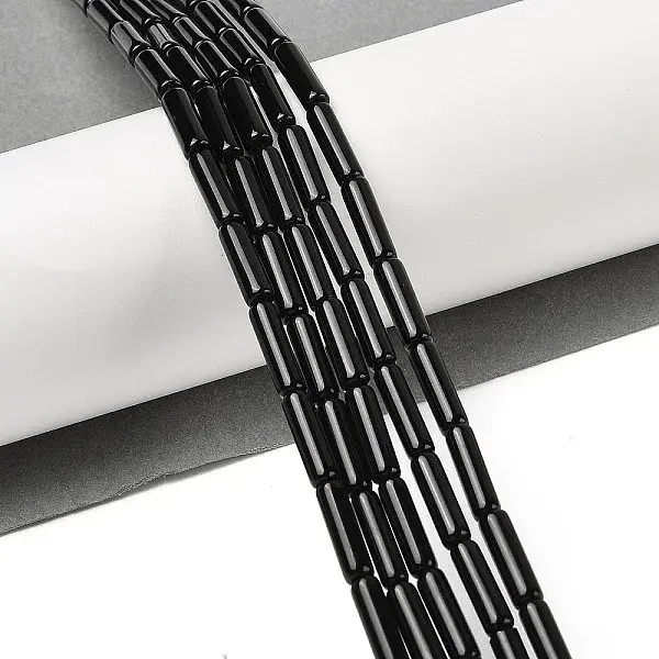 Natural Black Onyx(Dyed & Heated) Beads Strands